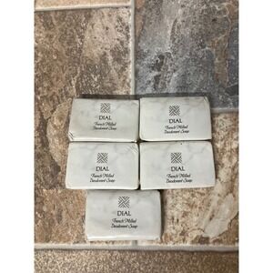 Dial French Milled Deodorant Soap 5 Bar Pack Classic Scent New‎ Vintage
